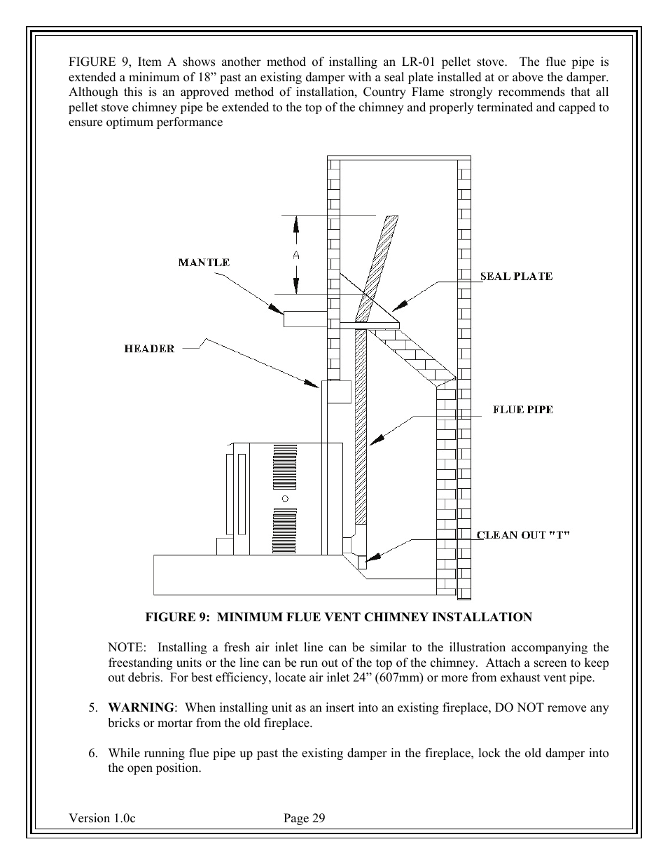 American Energy Systems Country Flame Little Rascal User Manual | Page 29 / 37