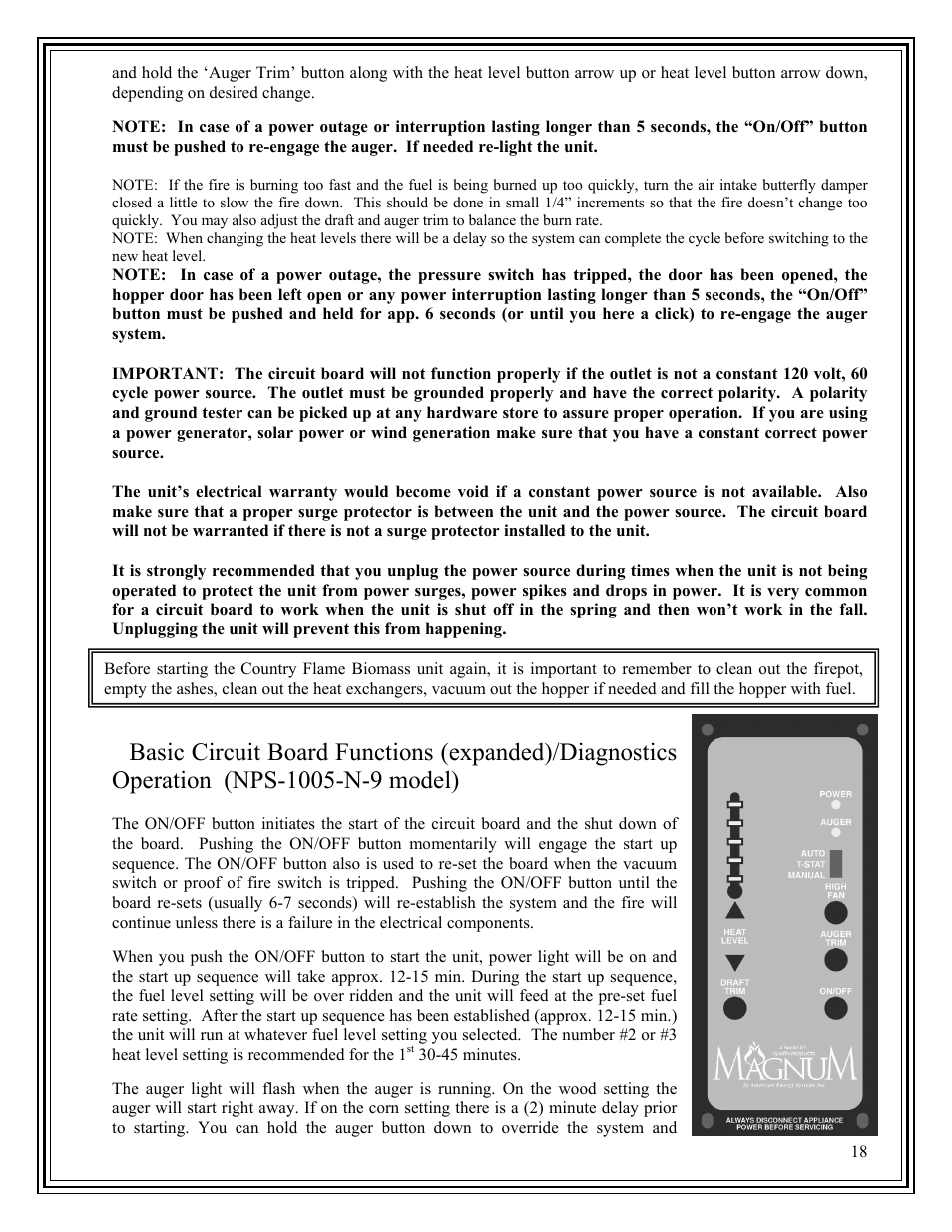 American Energy Systems Harvester User Manual | Page 18 / 44