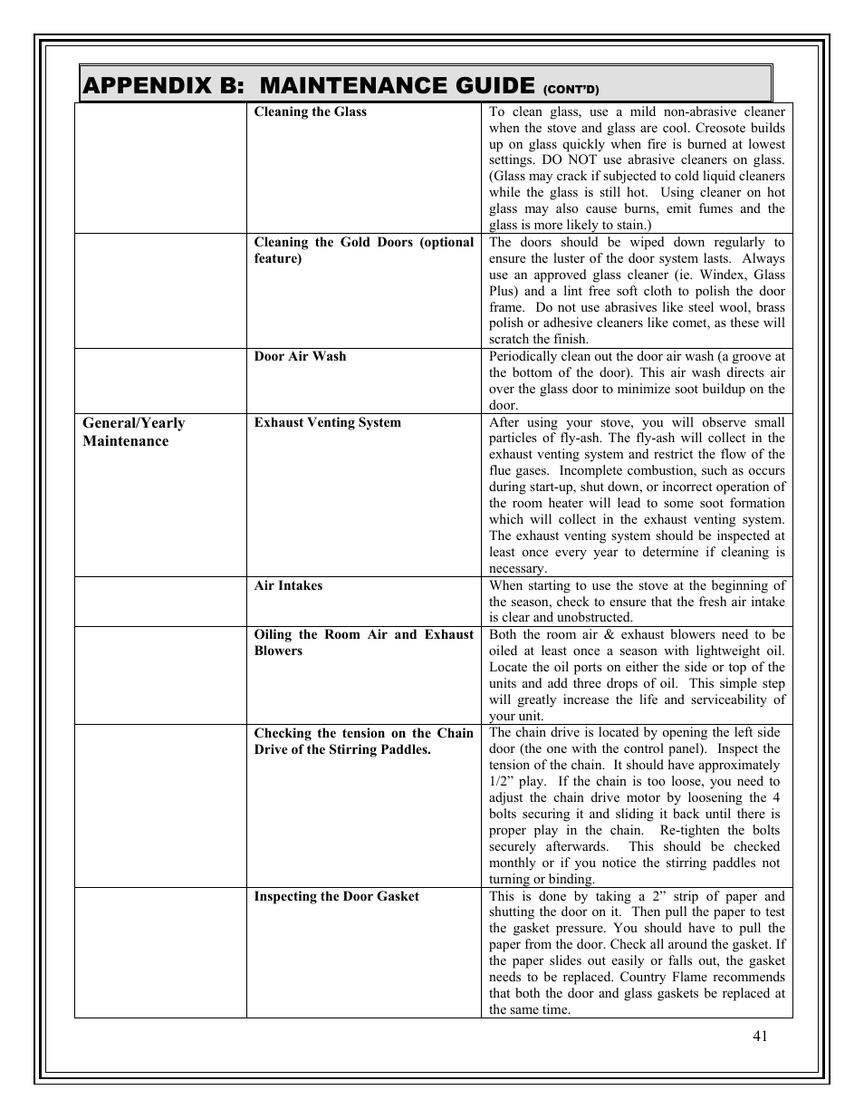 Appendix b: maintenance guide | American Energy Systems Harvester User Manual | Page 41 / 44