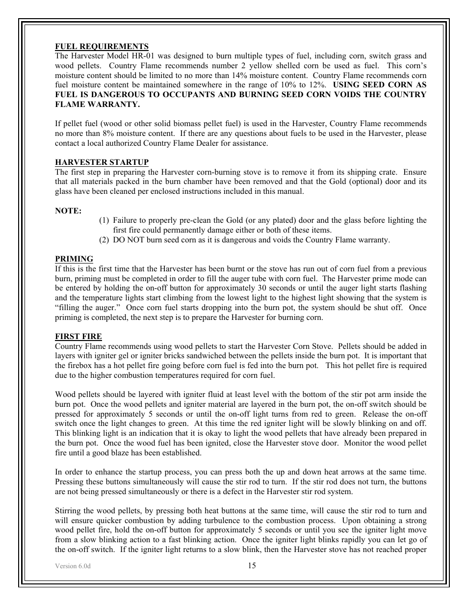 American Energy Systems Harvester User Manual | Page 15 / 57