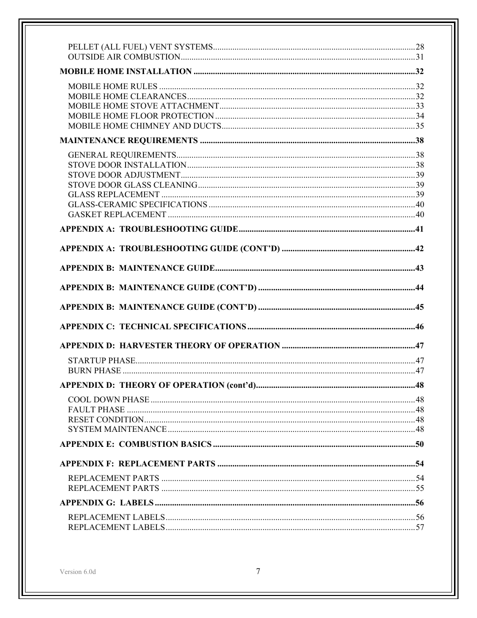 American Energy Systems Harvester User Manual | Page 7 / 57