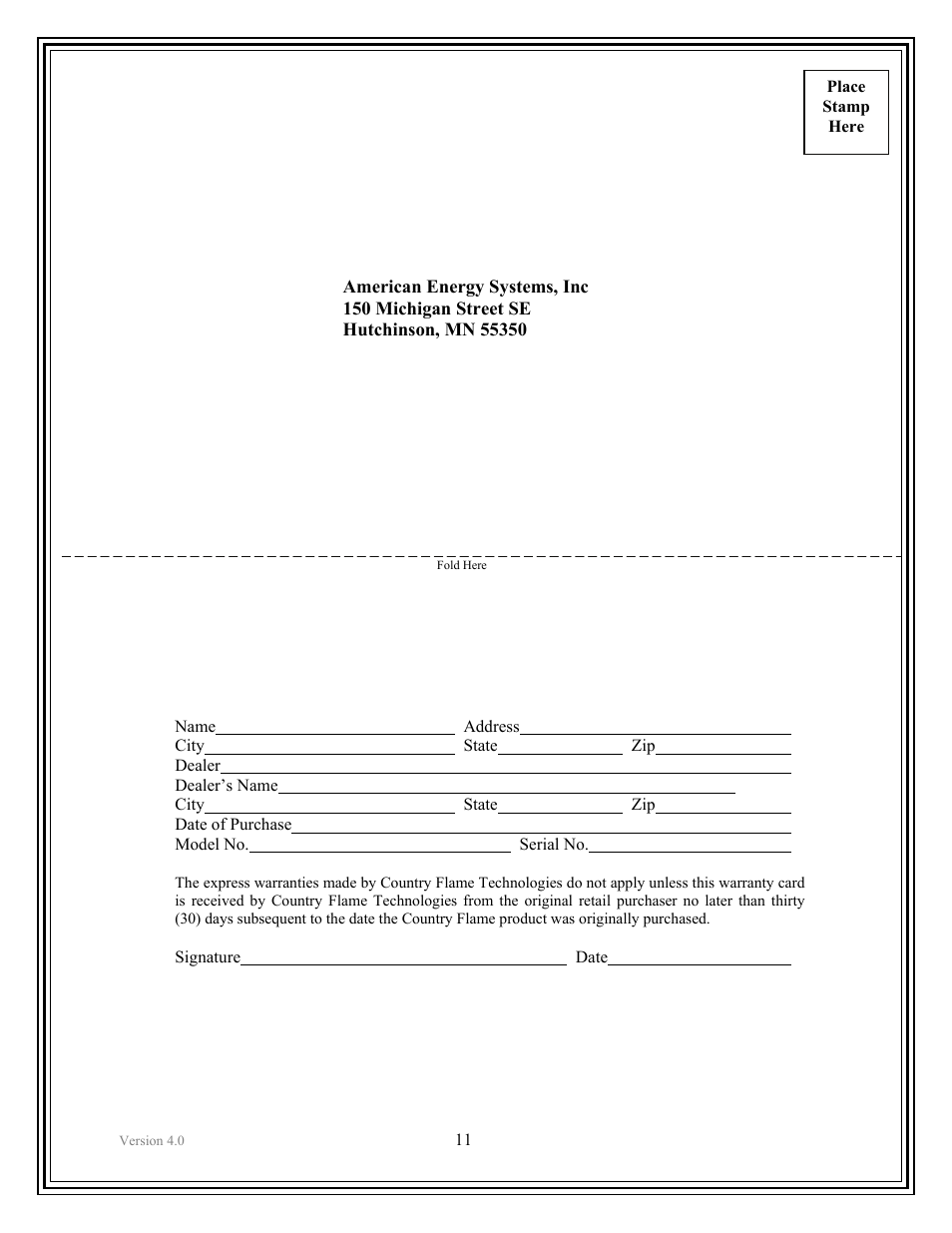 American Energy Systems Crossfire Flex User Manual | Page 11 / 58