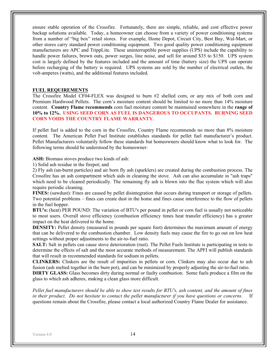American Energy Systems Crossfire Flex User Manual | Page 14 / 58