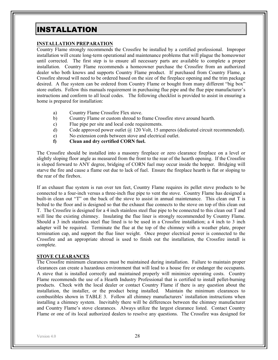 Installation | American Energy Systems Crossfire Flex User Manual | Page 28 / 58