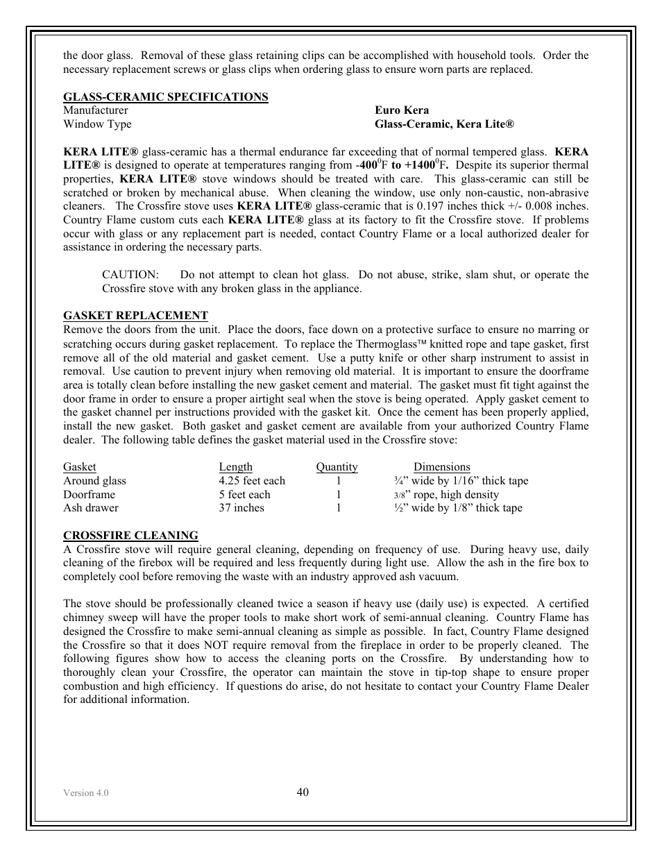 American Energy Systems Crossfire Flex User Manual | Page 40 / 58