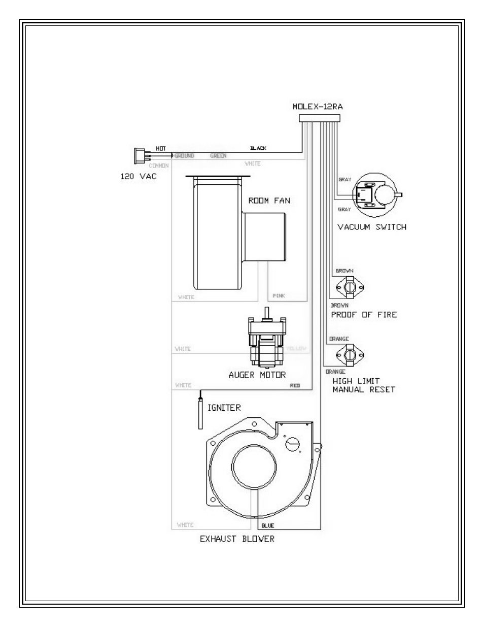 Ac model wiring diagram warning, Disconnect power before servicing this unit | American Energy Systems Crossfire Flex User Manual | Page 24 / 54