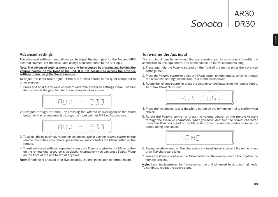 Ar30 dr30 | Cambridge Audio DR30 User Manual | Page 21 / 26