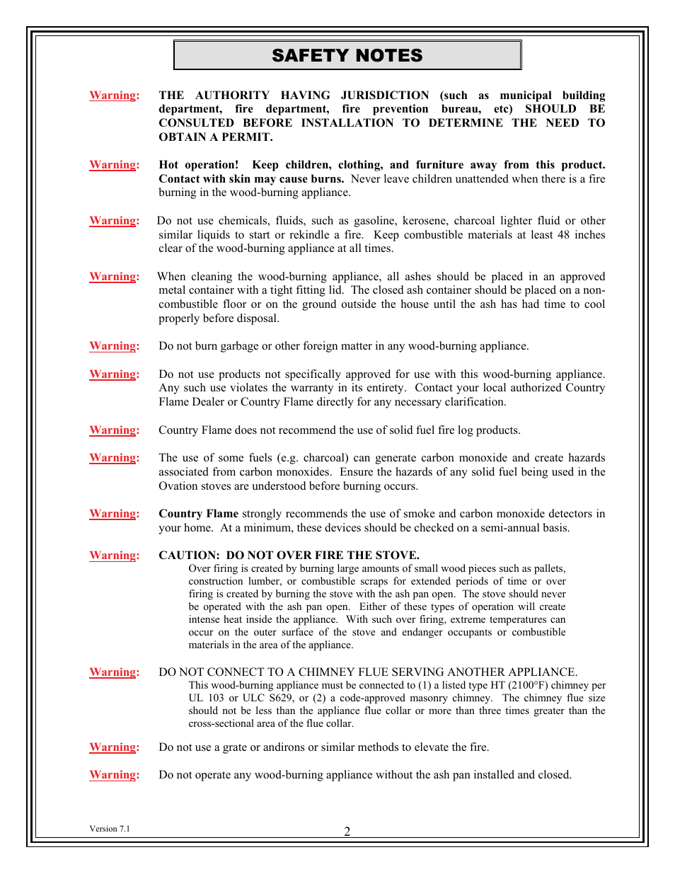 American Energy Systems Ovation User Manual | Page 2 / 52