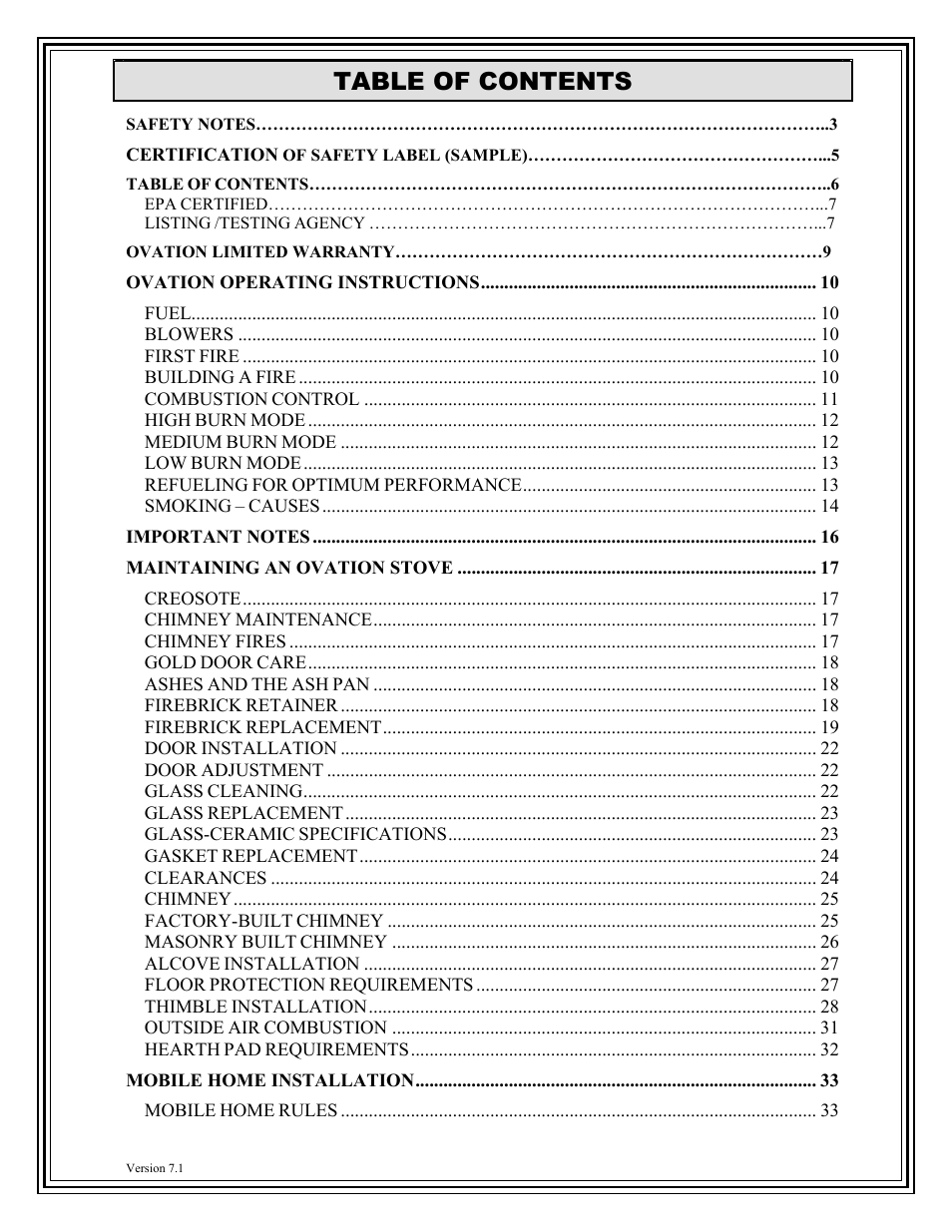 American Energy Systems Ovation User Manual | Page 5 / 52