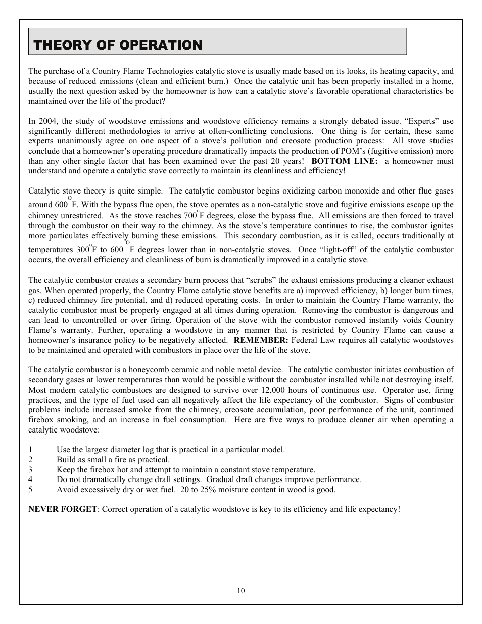 American Energy Systems Catalytic BBF User Manual | Page 10 / 63
