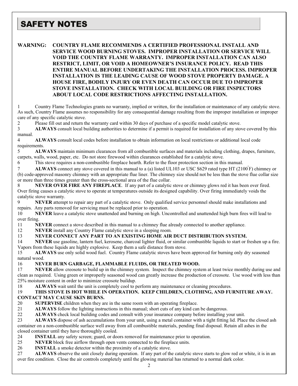 American Energy Systems Catalytic BBF User Manual | Page 2 / 63