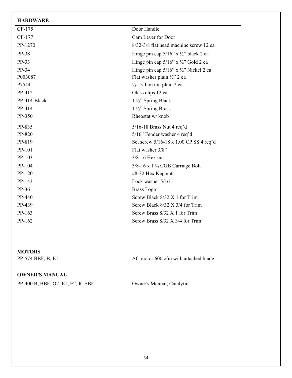 American Energy Systems Catalytic BBF User Manual | Page 34 / 63