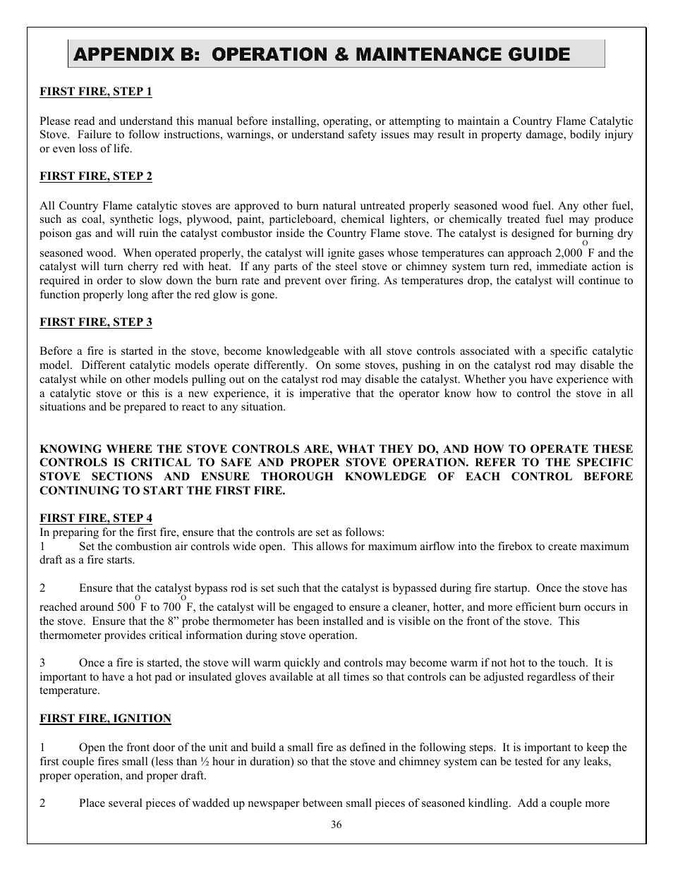 American Energy Systems Catalytic BBF User Manual | Page 36 / 63