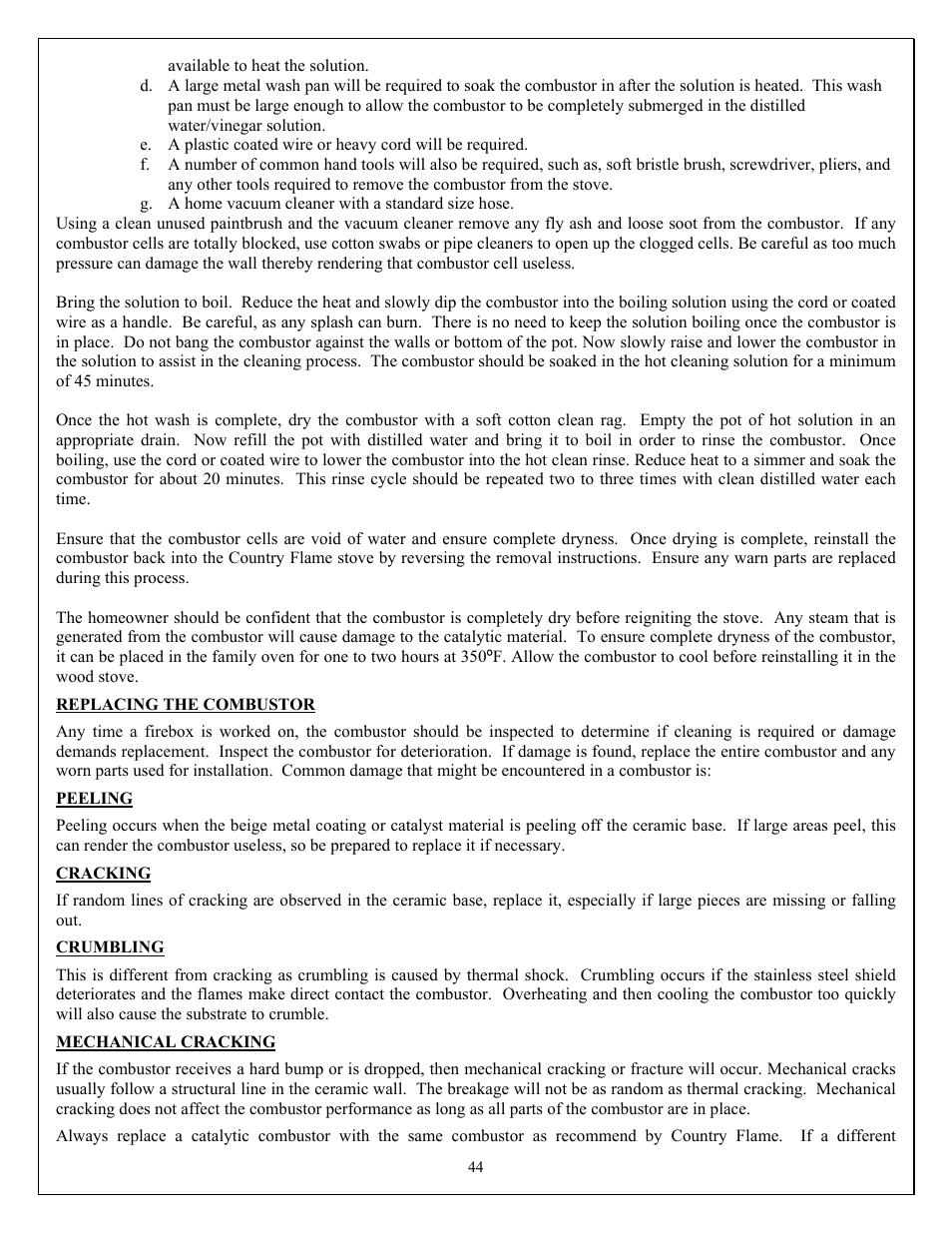 American Energy Systems Catalytic BBF User Manual | Page 44 / 63