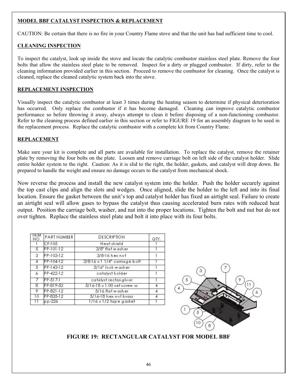 American Energy Systems Catalytic BBF User Manual | Page 46 / 63