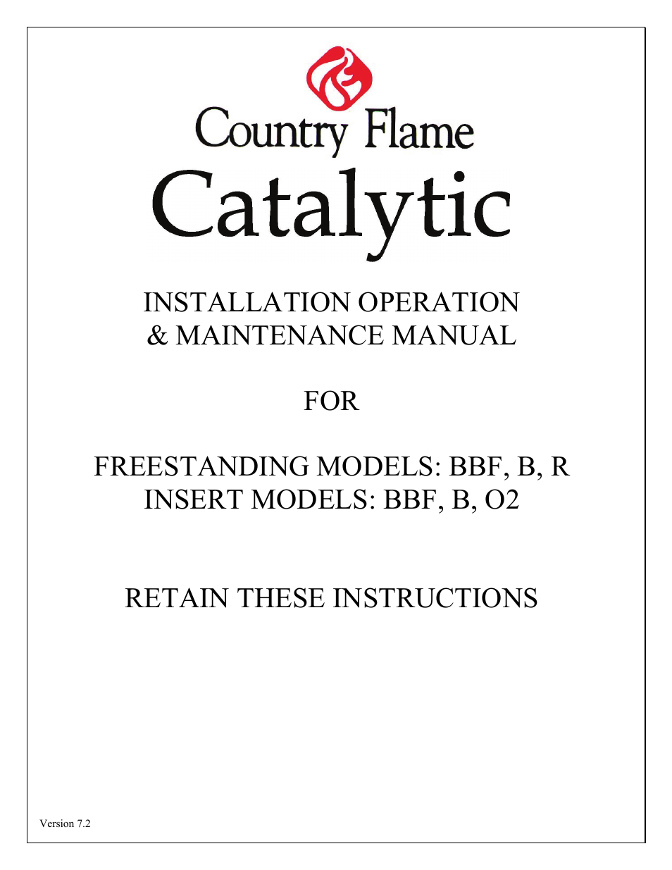 American Energy Systems O2 Catalytic User Manual | 83 pages