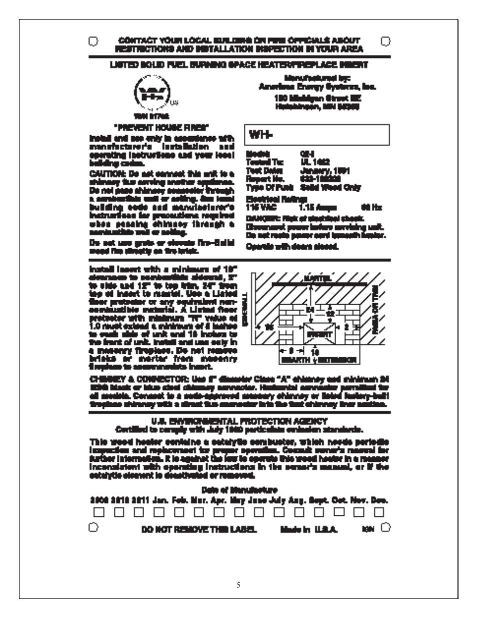 American Energy Systems O2 Catalytic User Manual | Page 5 / 83