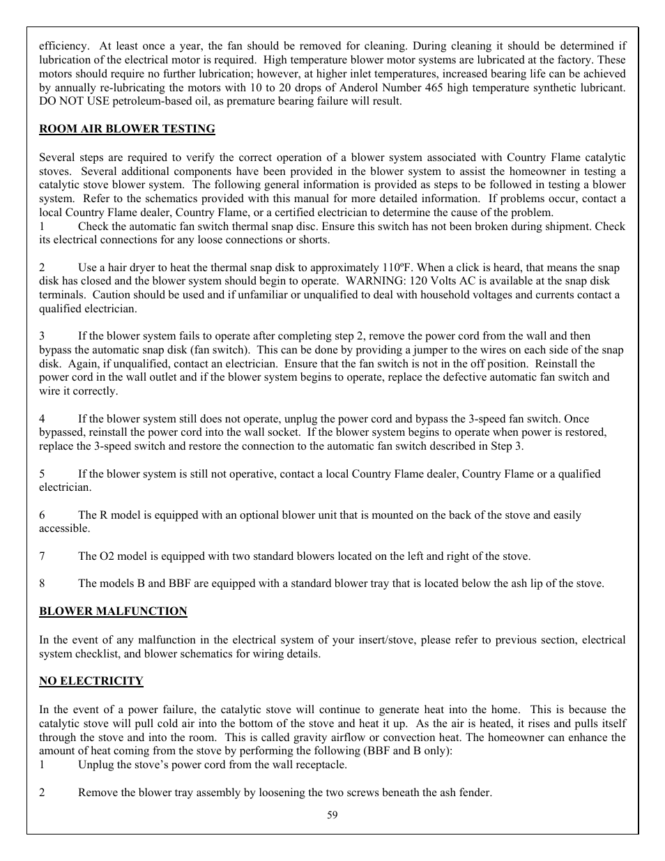 American Energy Systems O2 Catalytic User Manual | Page 59 / 83