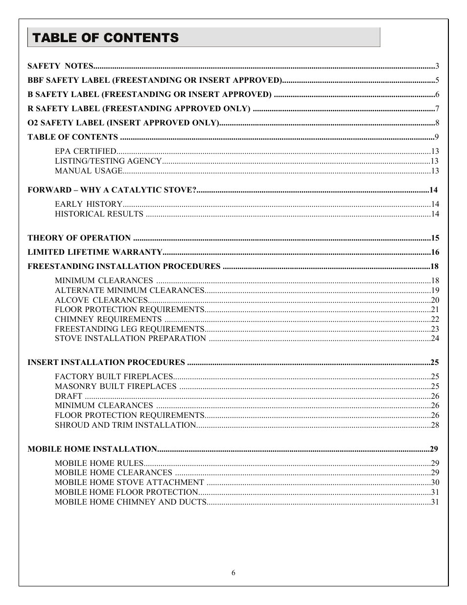 American Energy Systems O2 Catalytic User Manual | Page 6 / 83