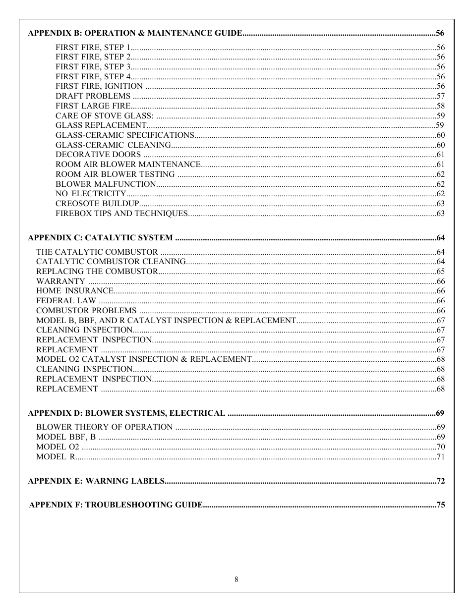 American Energy Systems O2 Catalytic User Manual | Page 8 / 83