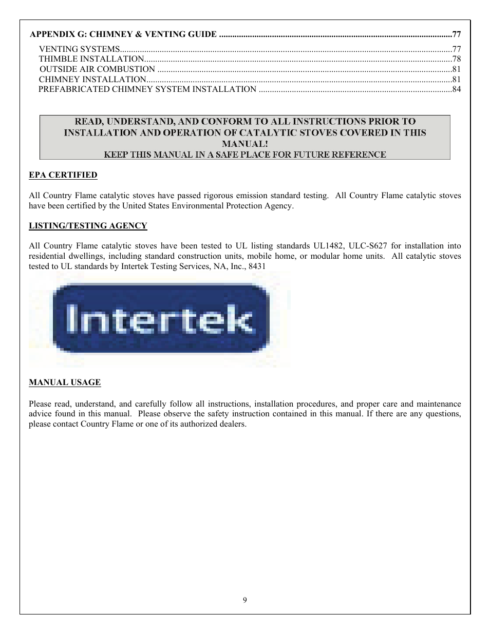 American Energy Systems O2 Catalytic User Manual | Page 9 / 83