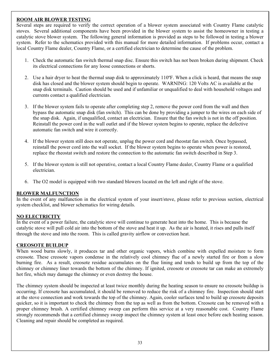 American Energy Systems O2 Catalytic User Manual | Page 33 / 54