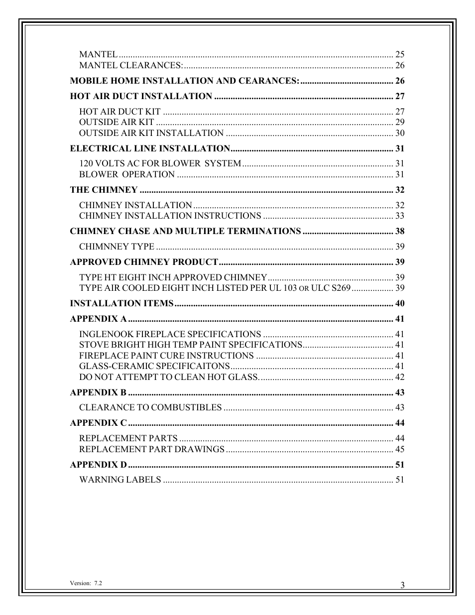American Energy Systems Inglenook User Manual | Page 3 / 52