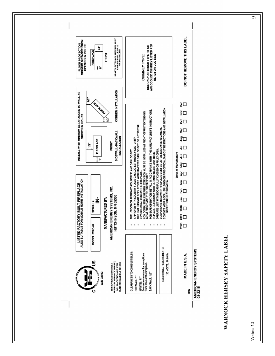 American Energy Systems Inglenook User Manual | Page 9 / 52