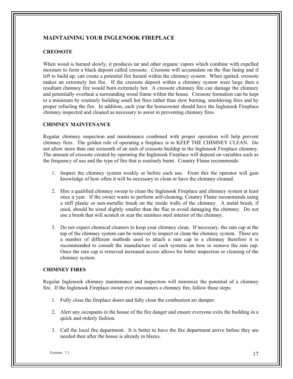 American Energy Systems Inglenook User Manual | Page 17 / 53