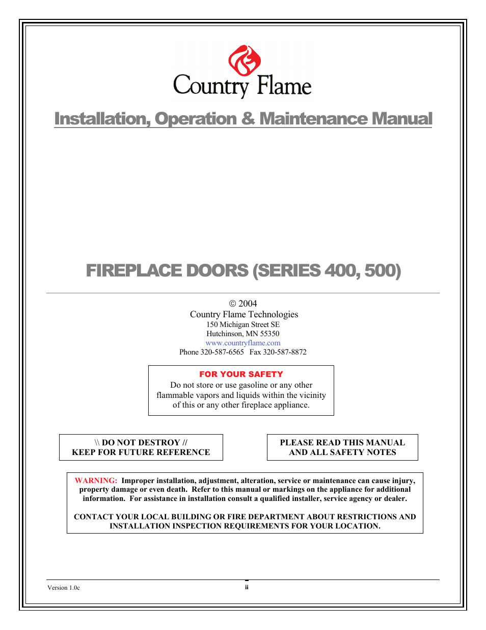 American Energy Systems Universal Doors User Manual | Page 2 / 28