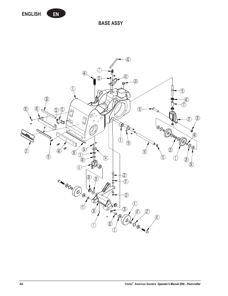 American Sanders FloorCrafter Belt Sander User Manual | Page 62 / 76