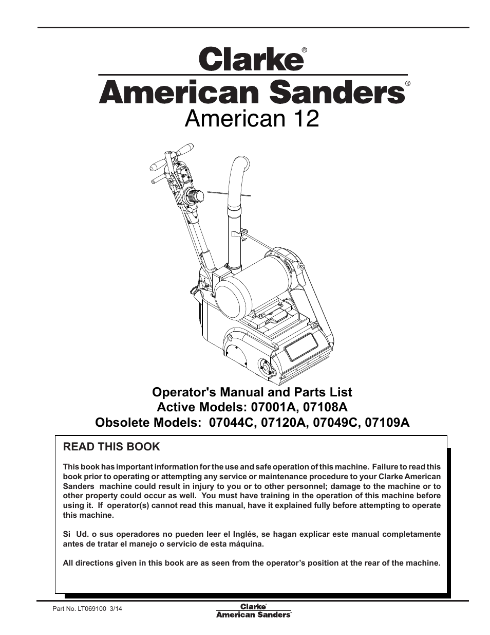 American Sanders American 12 Drum Sanders User Manual | 40 pages