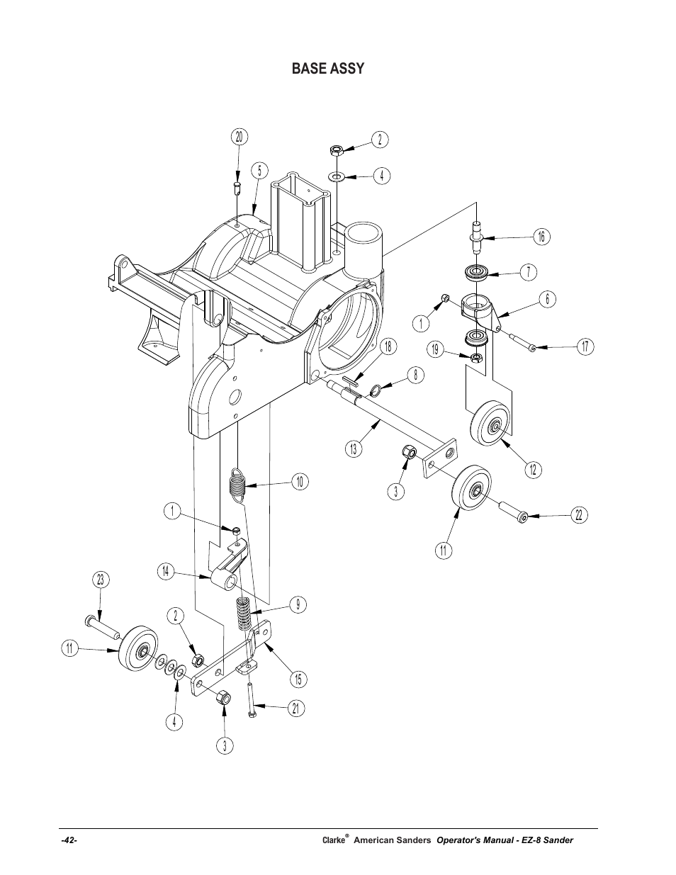 American Sanders EZ-8 Drum Sander User Manual | Page 42 / 50