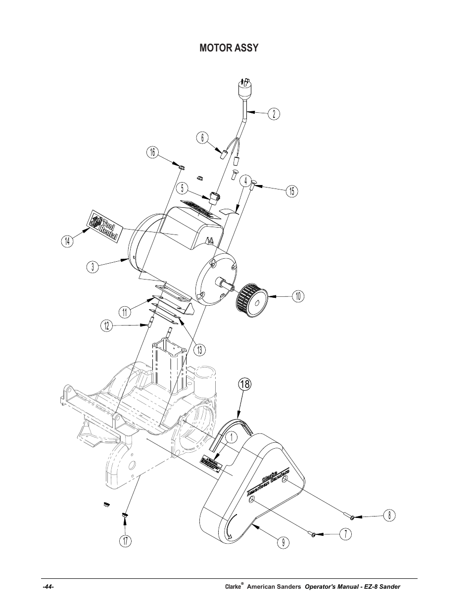 American Sanders EZ-8 Drum Sander User Manual | Page 44 / 50