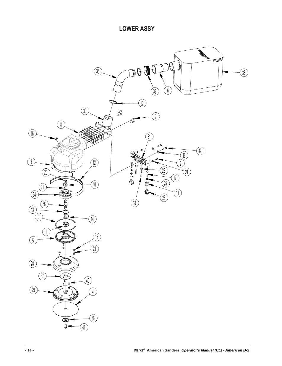 American Sanders B-2+ Edger User Manual | Page 14 / 20