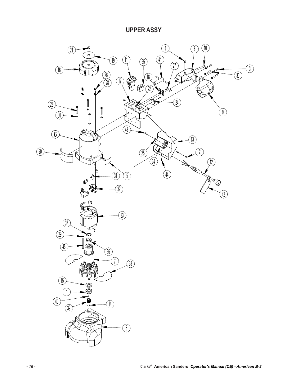 American Sanders B-2+ Edger User Manual | Page 16 / 20