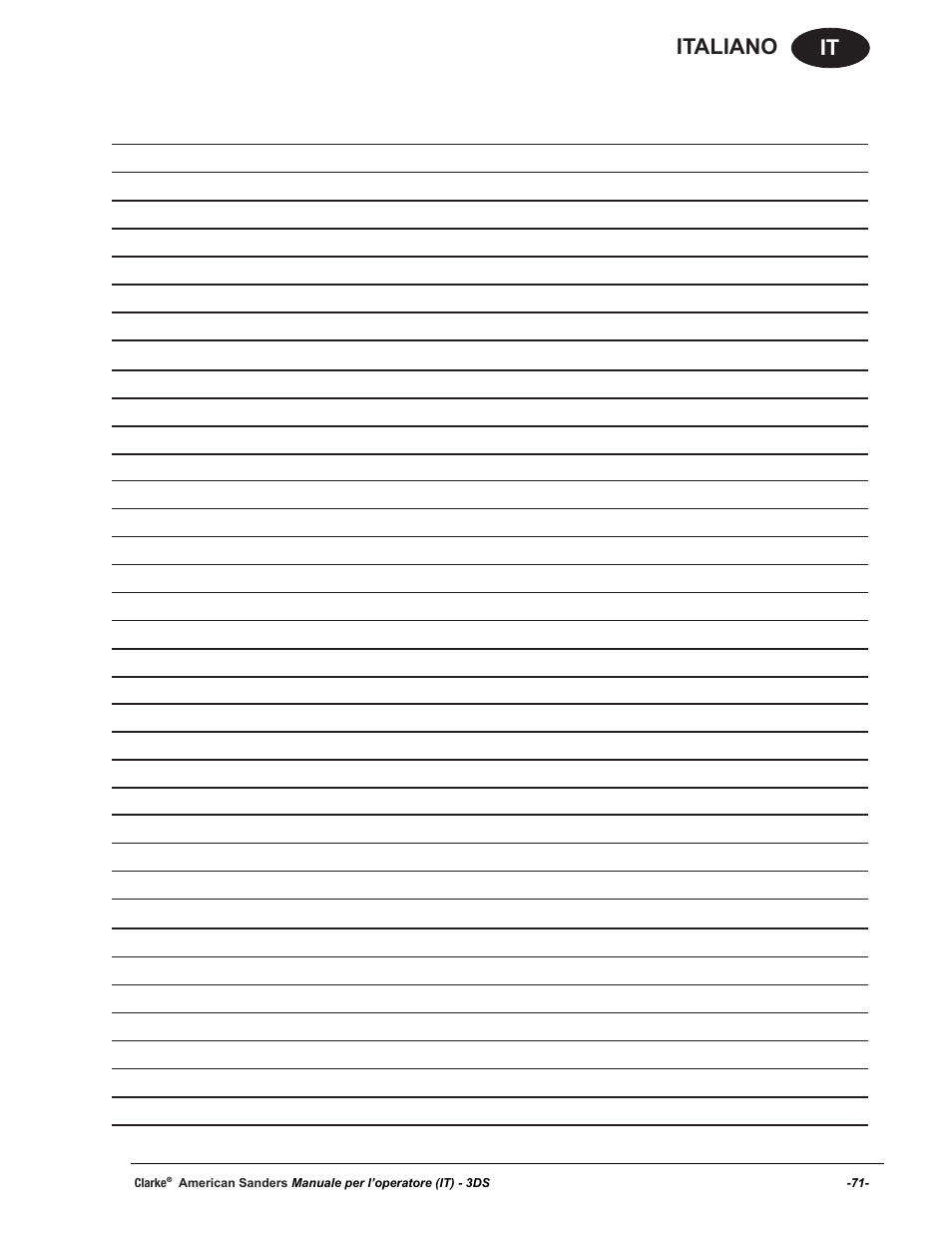 It italiano | American Sanders 3DS Orbital Sander User Manual | Page 71 / 94