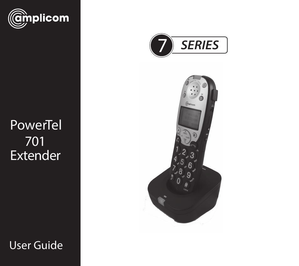 Amplicom PowerTel 701 Expandable Handset User Manual | 18 pages