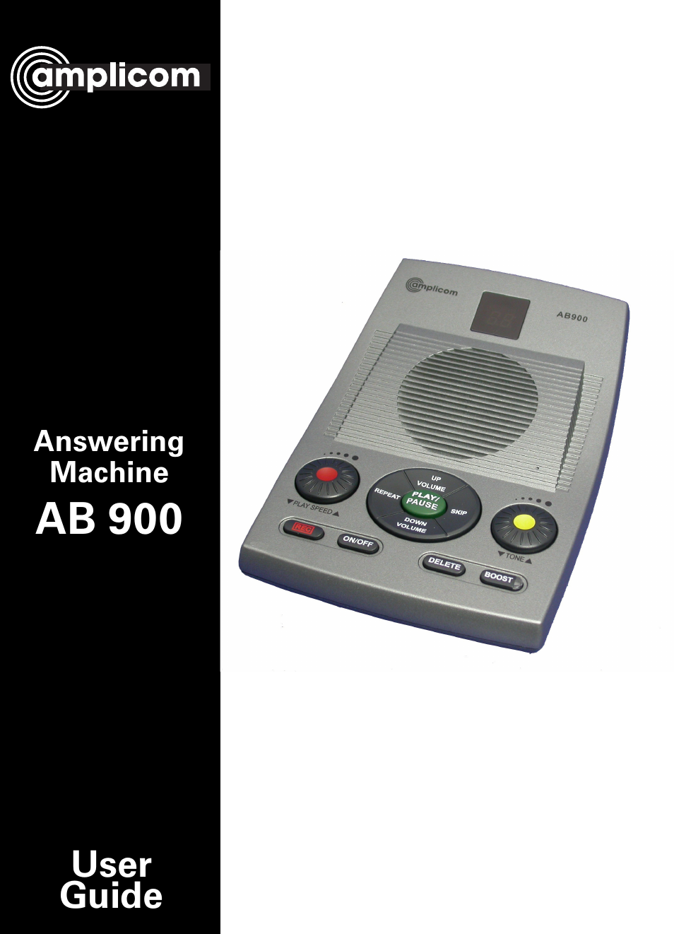 Amplicom AB900 Amplified Answering Machine User Manual | 49 pages