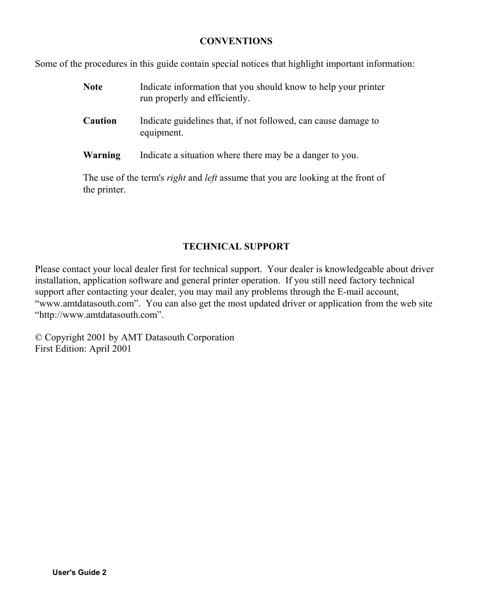 AMT Datasouth Fastmark 400 User Manual | Page 3 / 76