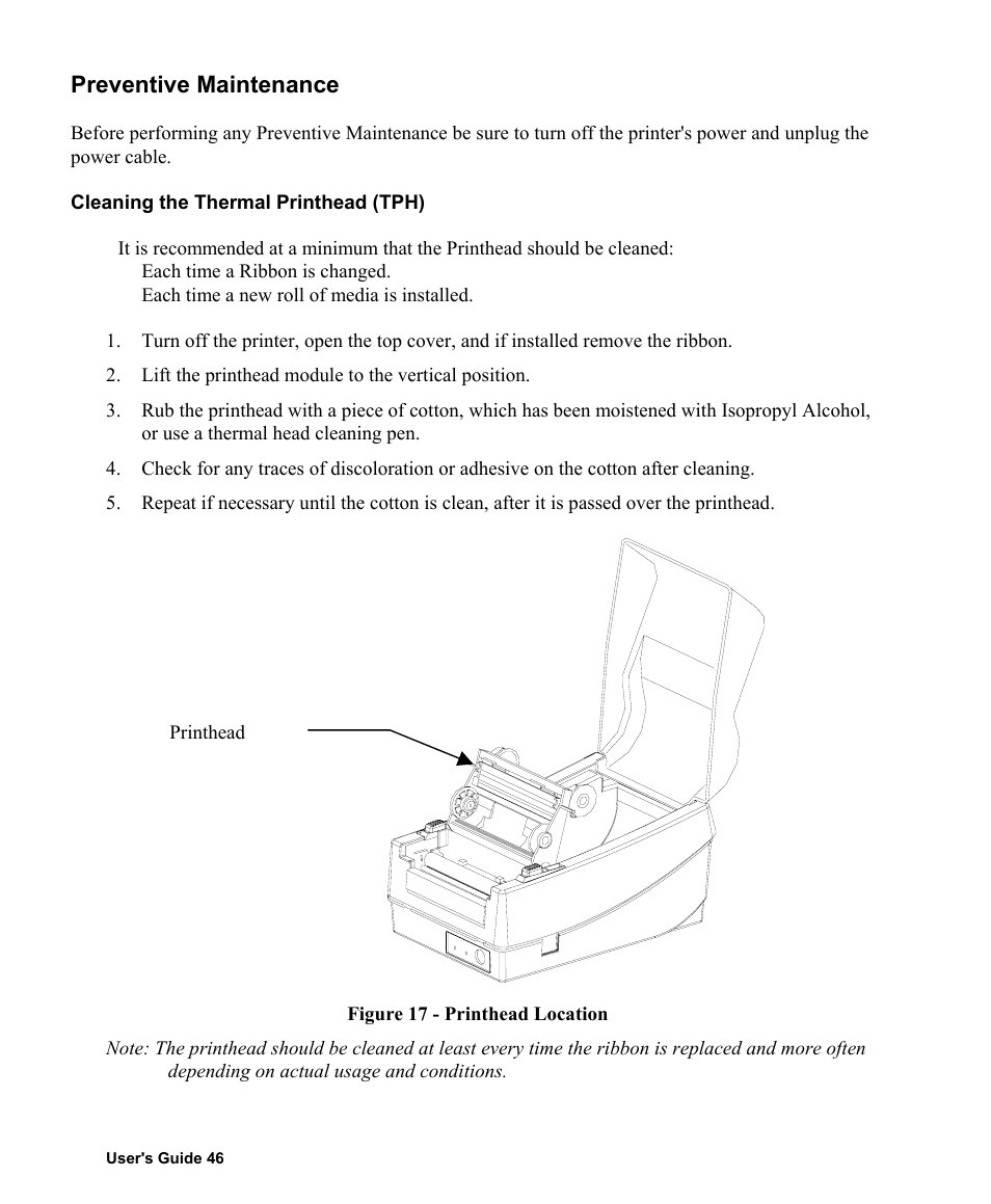 Preventive maintenance | AMT Datasouth Fastmark 400 User Manual | Page 47 / 76