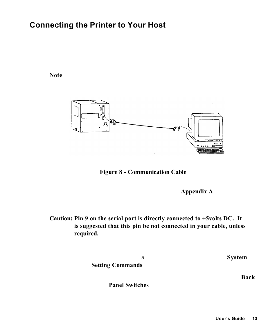 Connecting the printer to your host | AMT Datasouth Fastmark 4000 User Manual | Page 14 / 114