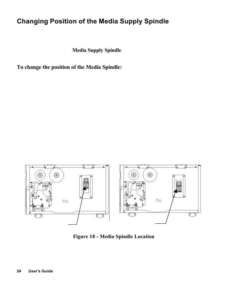 Changing position of the media supply spindle | AMT Datasouth Fastmark 4000 User Manual | Page 25 / 114