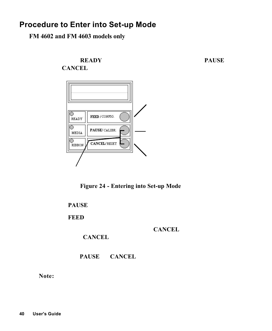 Procedure to enter into set-up mode | AMT Datasouth Fastmark 4000 User Manual | Page 41 / 114