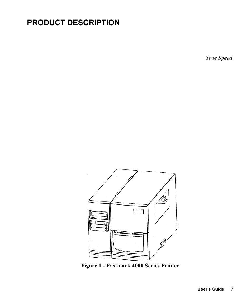 Product description | AMT Datasouth Fastmark 4000 User Manual | Page 8 / 114