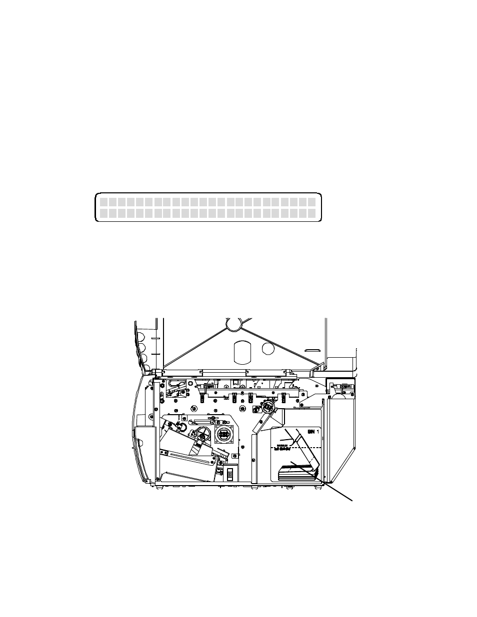 2 error messages, Stock out bin 1, Bin 1 | AMT Datasouth Journey II User Manual | Page 54 / 126