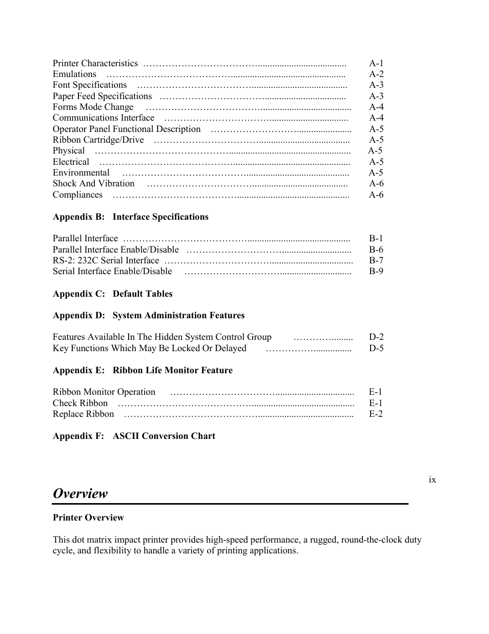 Overview | AMT Datasouth Performax User Manual | Page 10 / 162