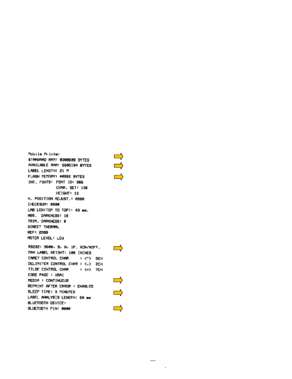 Printing a configuration report | AMT Datasouth Fastmark PT-1 User Manual | Page 26 / 32