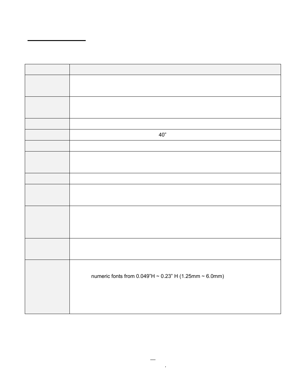 Specifications | AMT Datasouth Fastmark PT-1 User Manual | Page 29 / 32