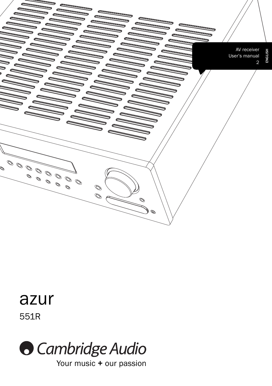 Cambridge Audio AZUR 551R User Manual | 32 pages